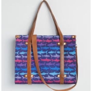 Camp Director Tote, Shark Print | Modcloth | New
